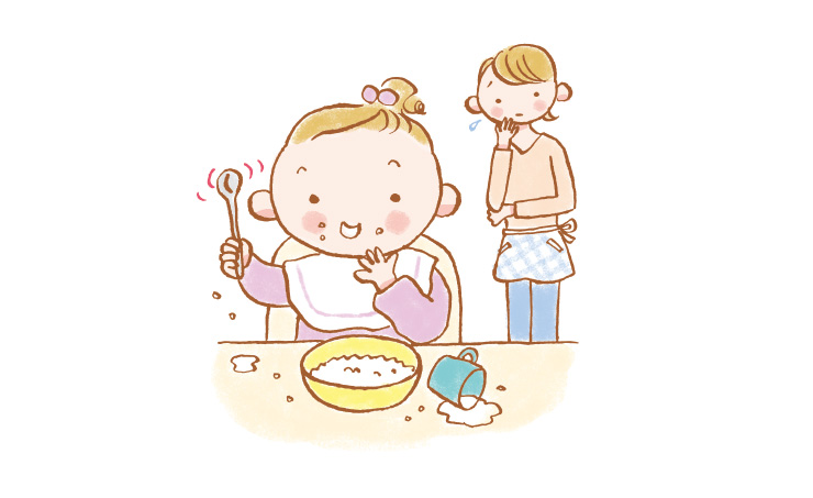 ０・１・２歳児の食事～あそび食べ・食べない