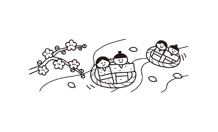 ひなまつりのイラスト