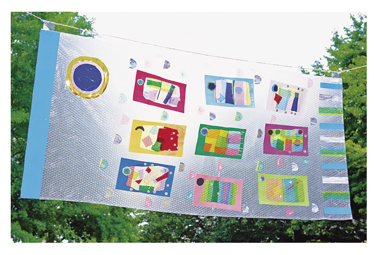 カラフルセロハンのこいのぼり～5歳児