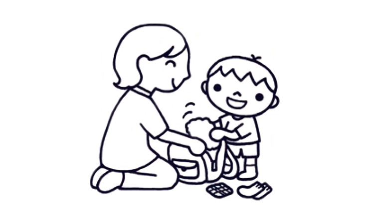 お泊り保育のイラスト