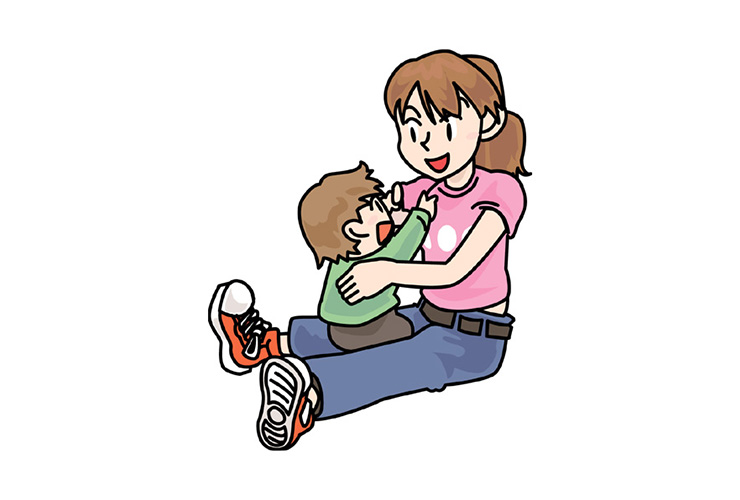 愛着関係をはぐくむ「だっこ」