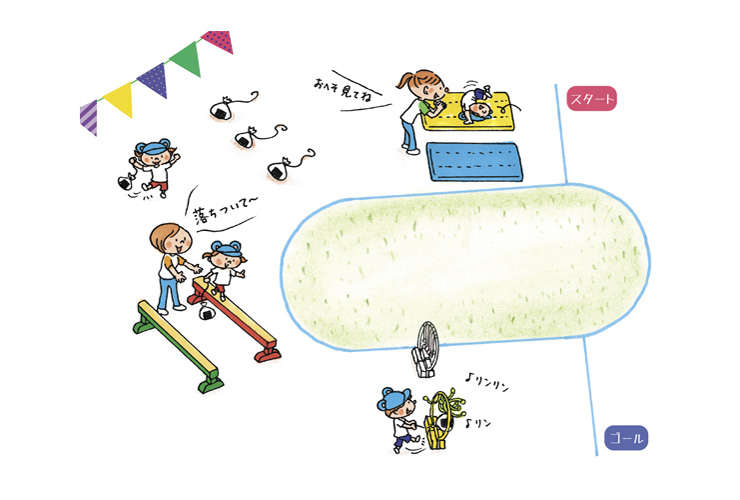 おむすびころりん「障害物競走」