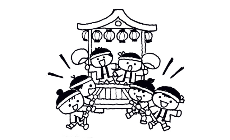 夏祭りのイラスト