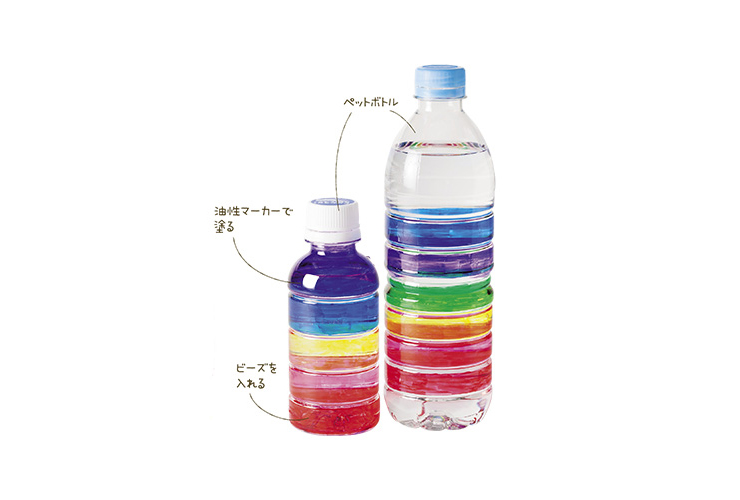 普段着で水になれよう「虹のボトル」