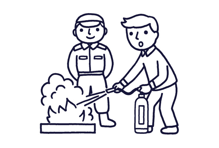 防災の日のイラスト