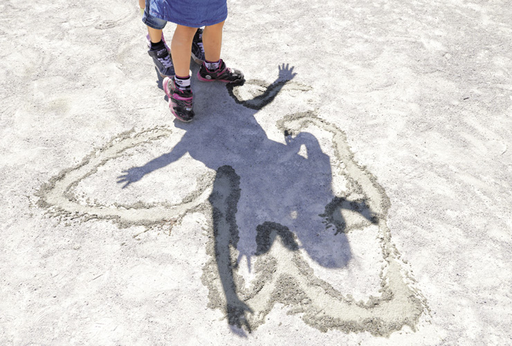 からだひとつであそぼう「かげ形とり」