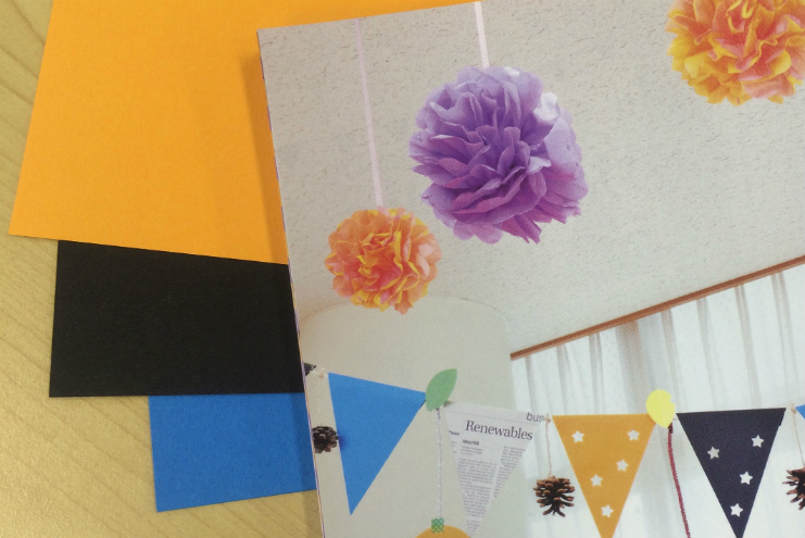 10月の月案ヒント箱【２】ハロウィン後も飾れるワザありガーランド