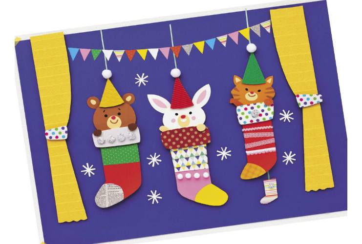 クリスマス会の演出＆工夫～壁面＆飾り「サンタさんプレゼントお願いね」