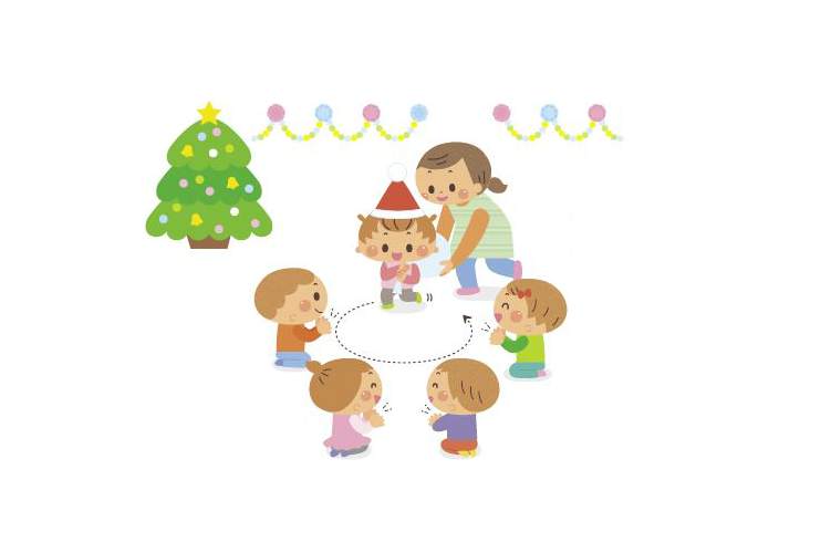 ふれあいうたあそび「やってきたサンタさん」～２歳児