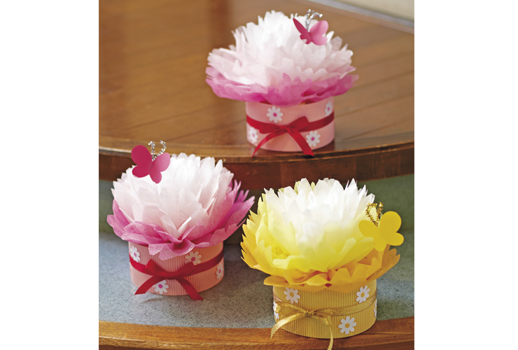卒園に「大きなお花の置き飾り」