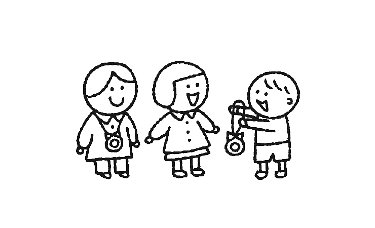 お別れ集会のイラスト