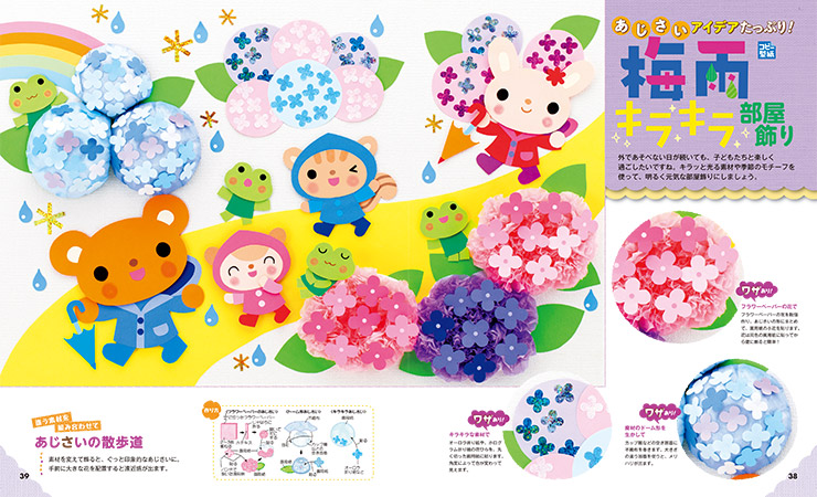 梅雨キラキラ部屋飾り