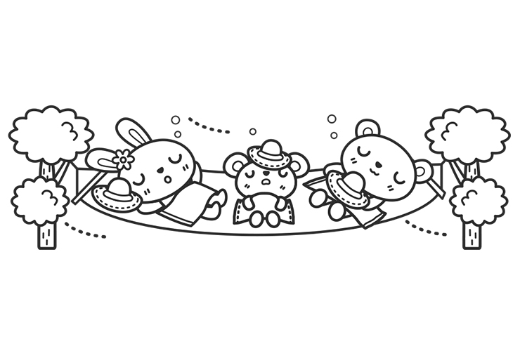 夏の健康のイラスト