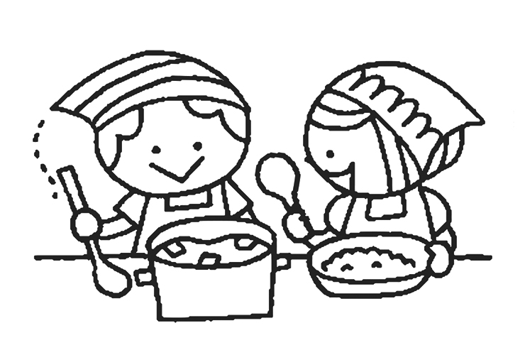 お泊り保育のイラスト