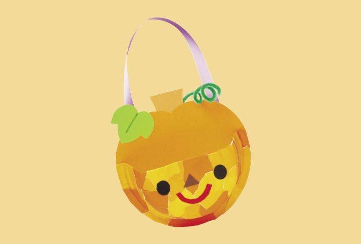 かぼちゃの紙皿バッグ