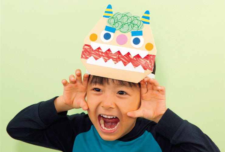 パックリ口の封筒お面！