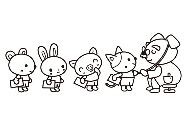 健康診断のイラスト