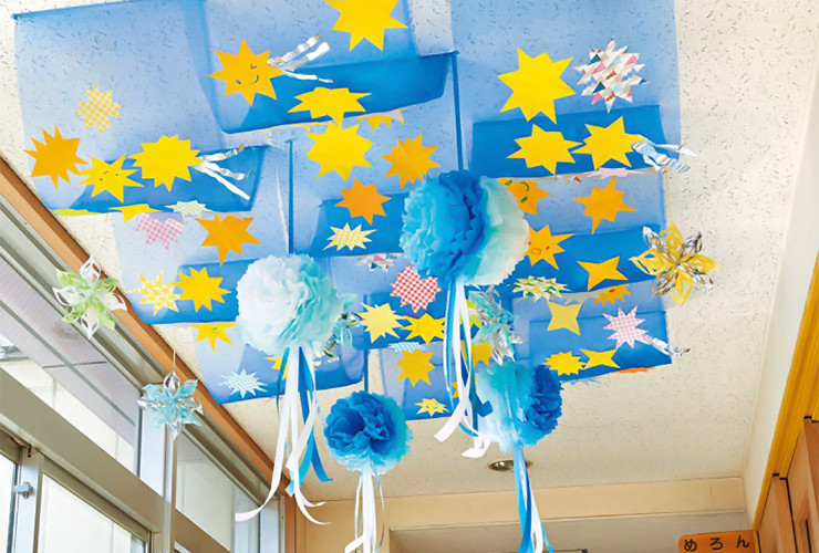 天の川の天井飾り