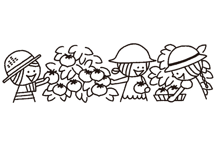 ７月の子どものイラスト