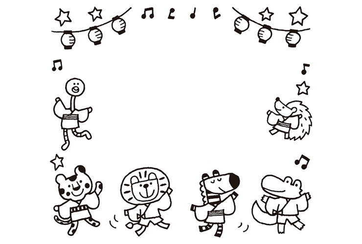 夏祭りのイラスト