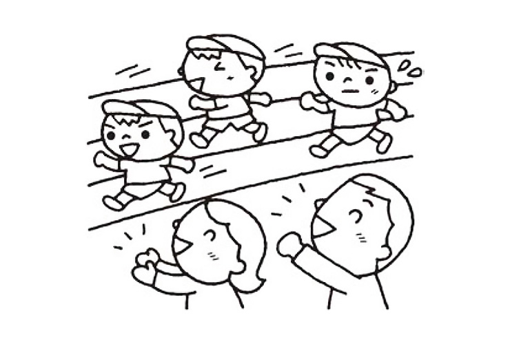 運動会のイラスト