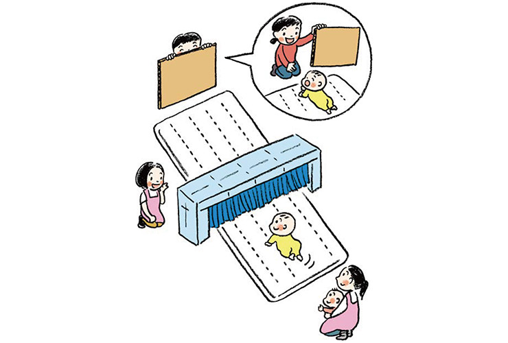 【０歳・運動会競技】かくれんぼはいはい