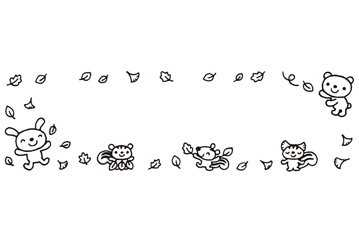 11月の子どものイラスト