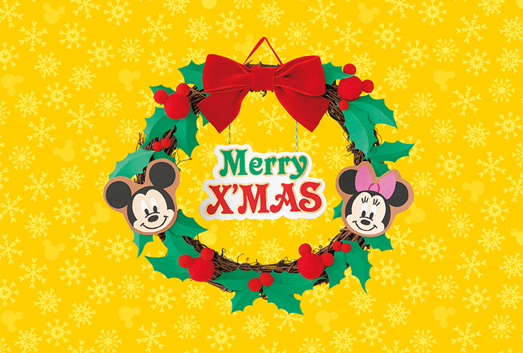 ディズニーパーティーグッズ「クリスマスリース」