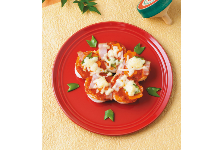 おもちのお花ピザ