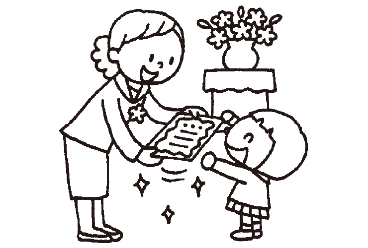 ３月の子どものイラスト