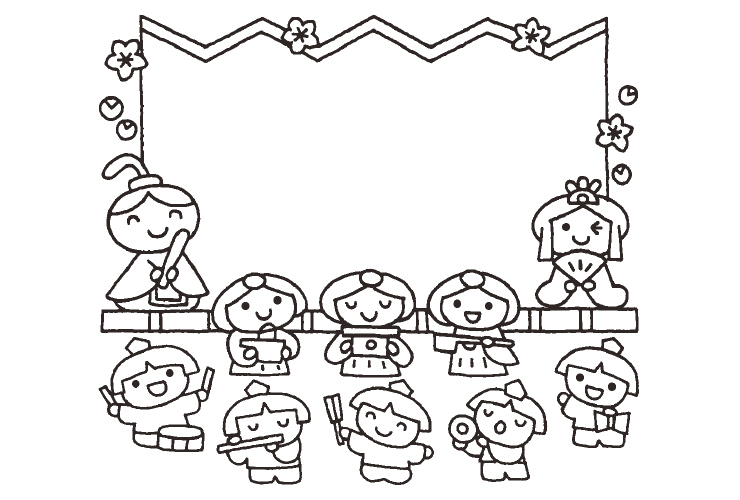 ひなまつりのイラスト