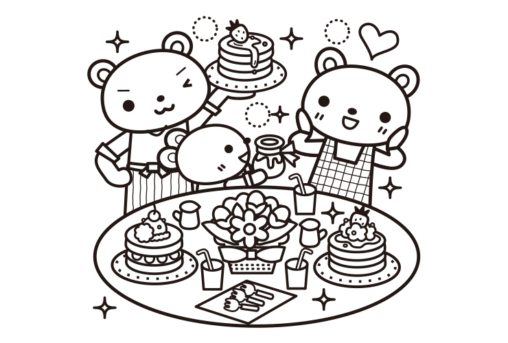 ファミリーデー・母の日のイラスト