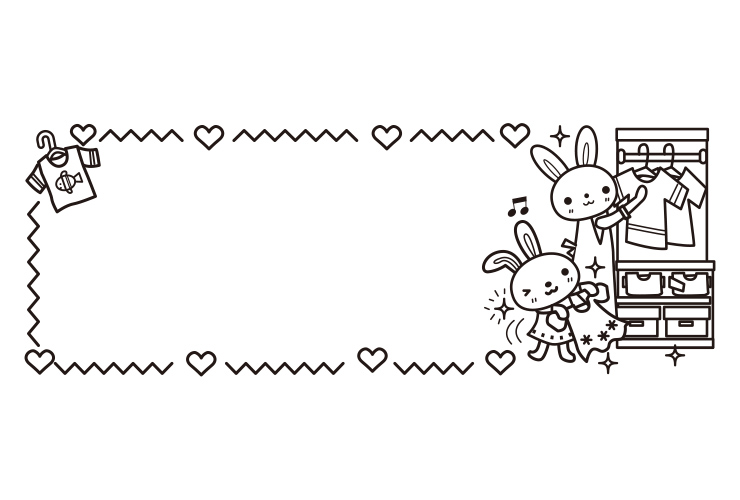 衣替えのイラスト