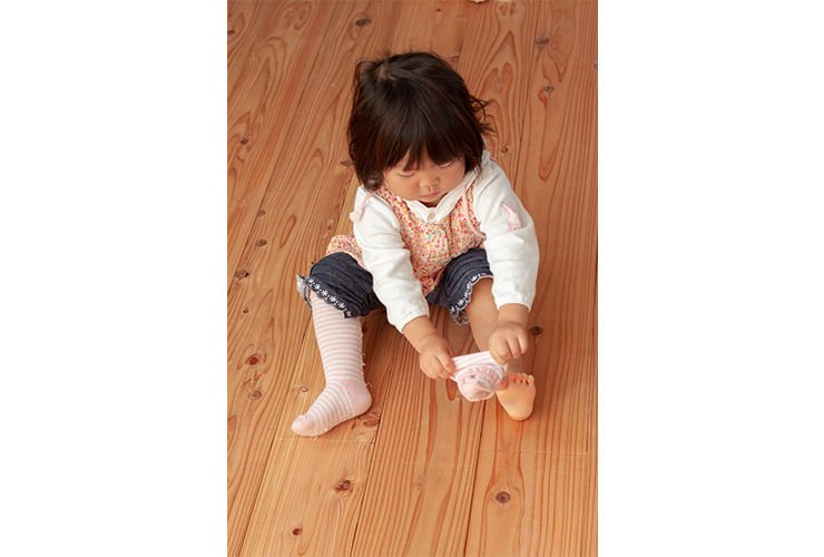 ０～１歳児の衣類の着脱