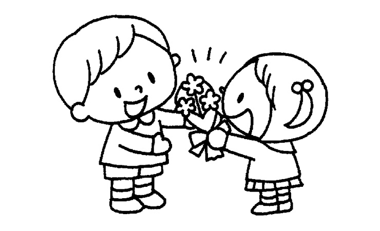 卒園児へのプレゼントのイラスト