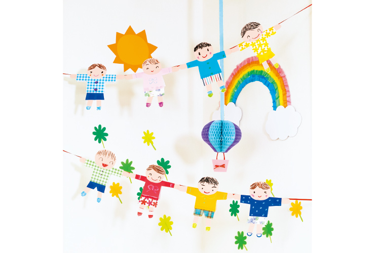 【３・４歳】みんななかよし！ 手つなぎガーランド