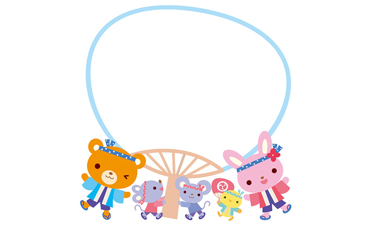 うちわの飾り枠