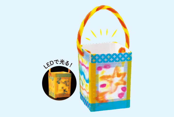 にじみ絵で夏気分！「牛乳パックランタン」