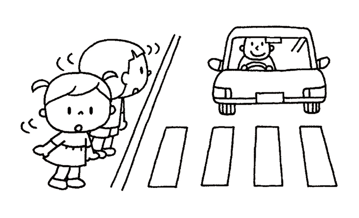 交通安全のイラスト