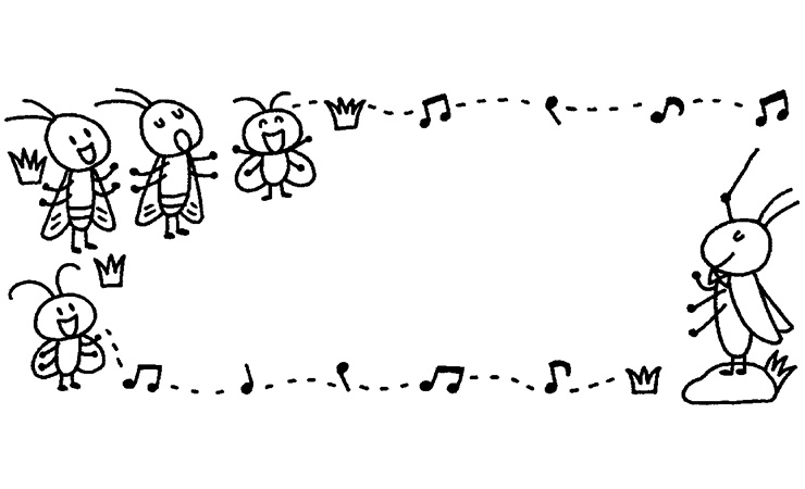 むしの音楽会の飾り枠