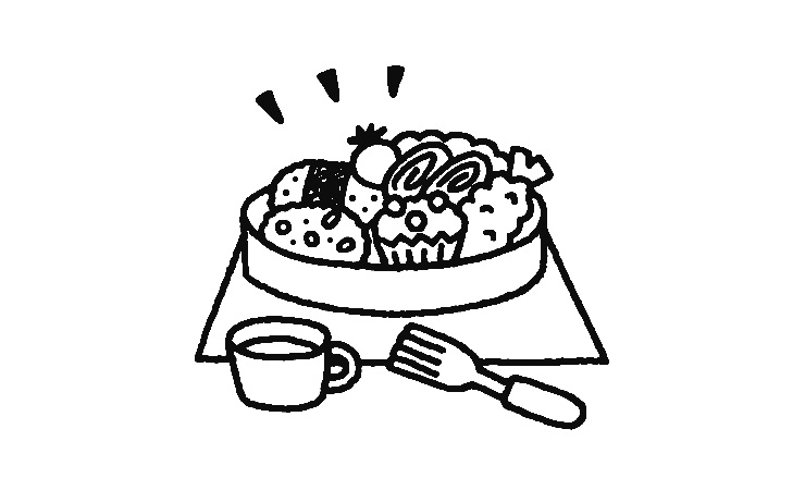 お弁当のイラスト
