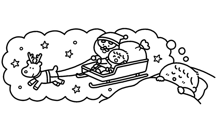 クリスマスの乳児のイラスト