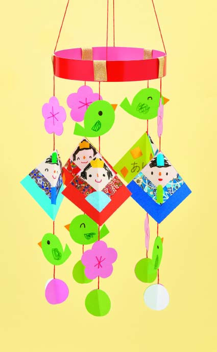 【4・5歳児】三面びな　吊るし飾りアレンジ