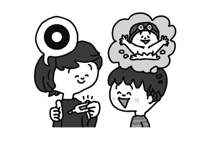 検温のイラスト