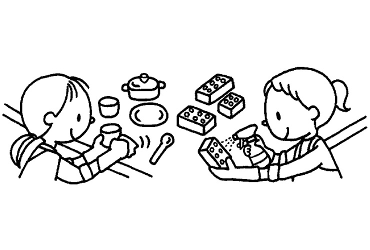 備品消毒のイラスト