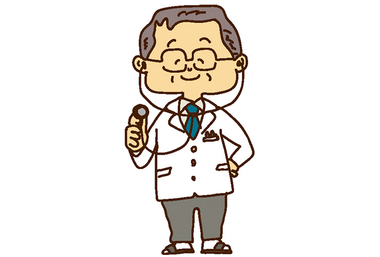 健康診断の医師のイラスト