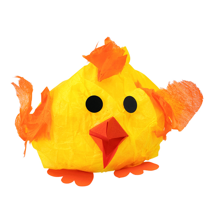 フラワーペーパーのふんわりひよこ