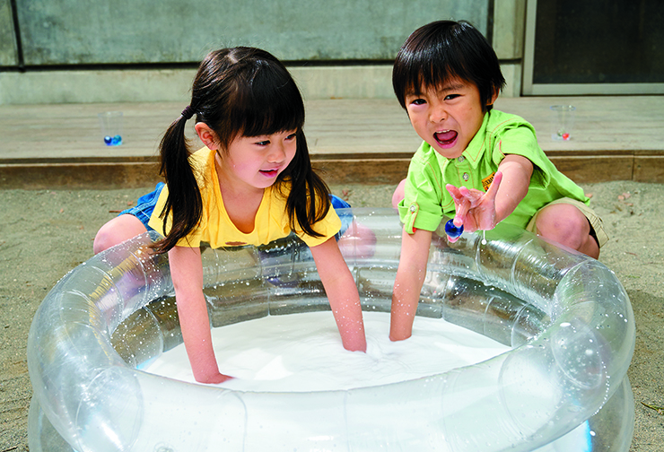 ビー玉宝探し競争