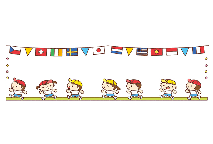 運動会の飾り枠