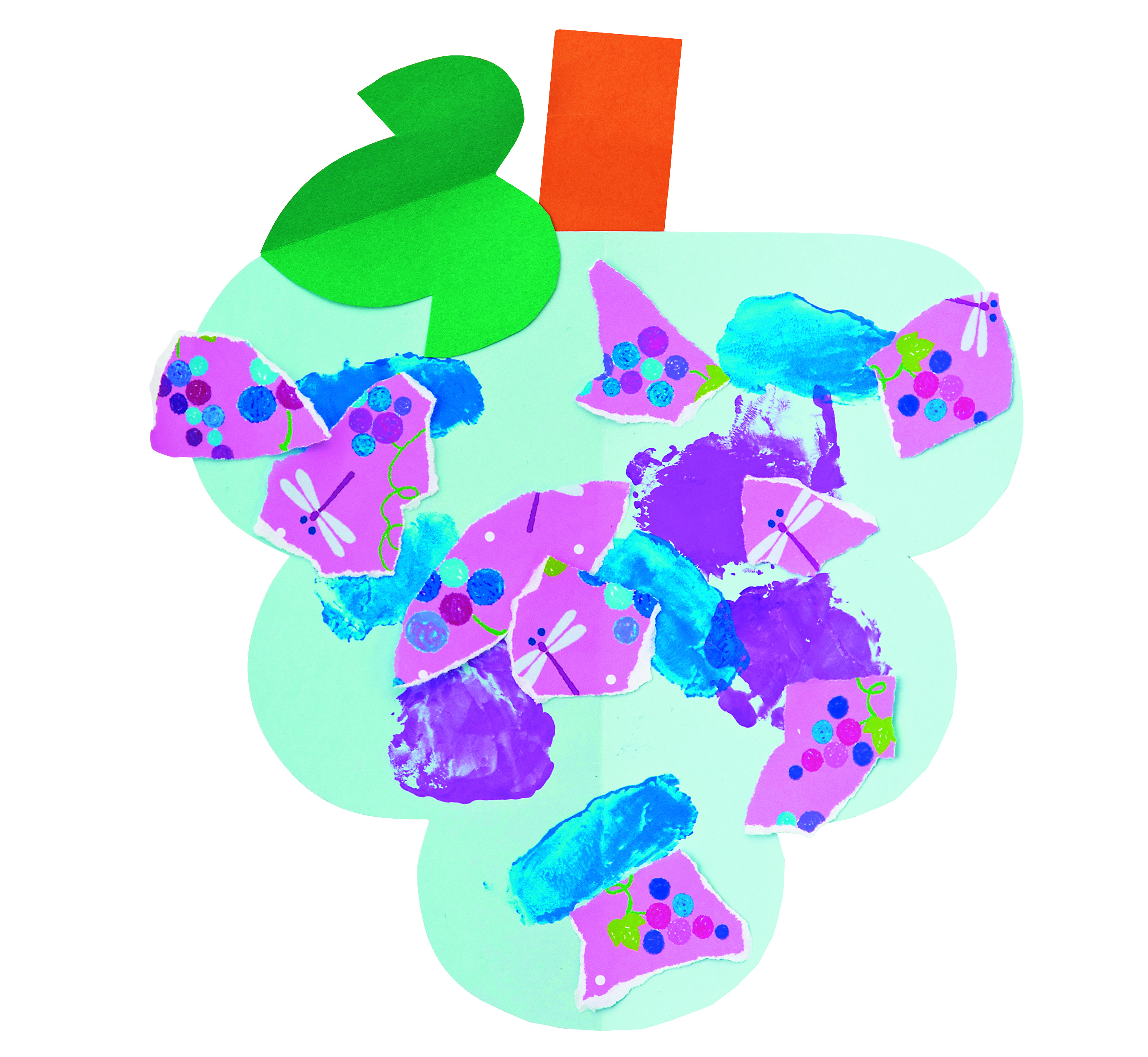 ぺったんスタンプのぶどう